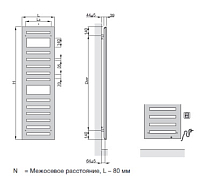 Полотенцесушитель электрический Zehnder Metropolitan Spa 50х120 белый , изображение 2