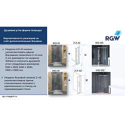 Фото Душевой уголок RGW Hotel HO-51 100х100