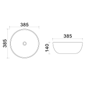 Изображение Раковина Azario AZ4003 40 см Раковина Azario AZ4003 40 см , изображение 3