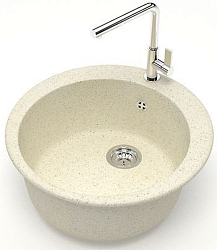 Фото Мойка кухонная Azario Vital CS00078344 бежевая