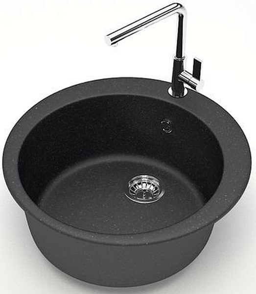 Мойка кухонная Azario Vital CS00078345 черная , изображение 2