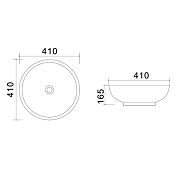 Изображение Раковина Azario AZ4947 40 см Раковина Azario AZ4947 40 см , изображение 3