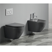 Унитаз подвесной Azario Grado AZ0046NMB безободковый , изображение 2