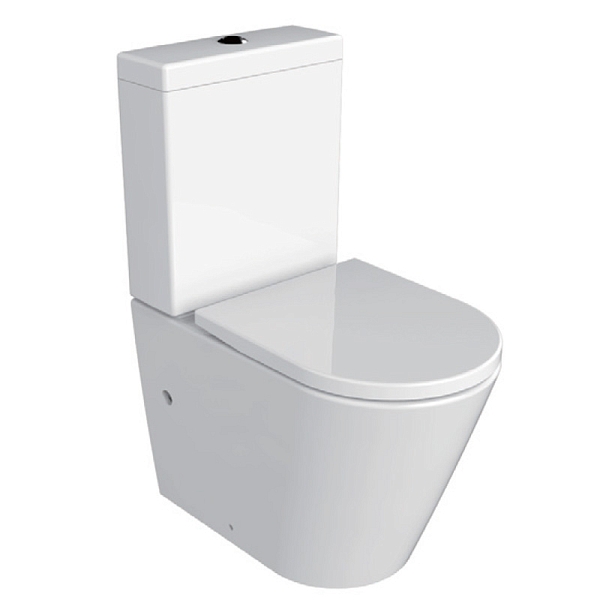 Унитаз-компакт Azario Luana AZ8593 безободковый , изображение 1