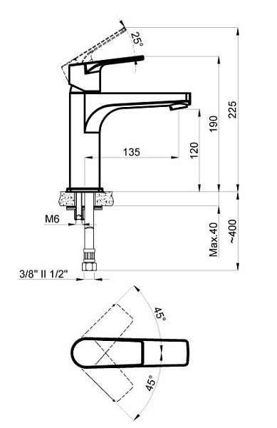 Смеситель Azario Treya AZ156845026 для раковины , изображение 2