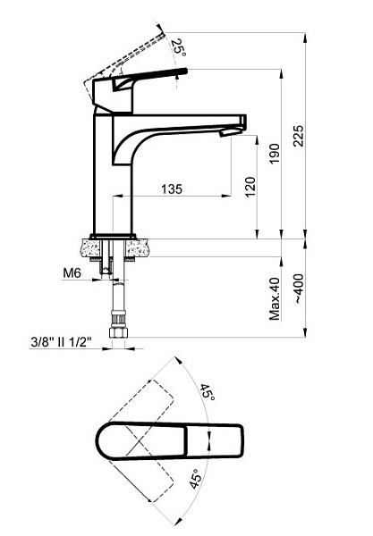 Смеситель Azario Treya AZ156845037 для раковины , изображение 2