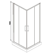 Душевой уголок Azario Greenwood AZNNE1142900 , изображение 3