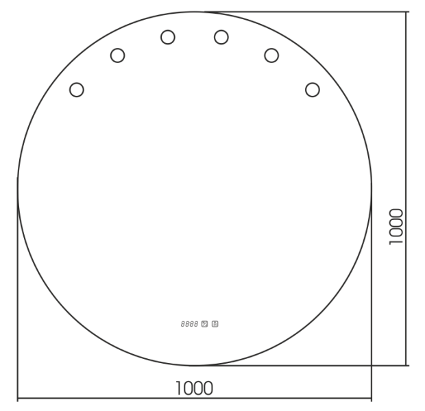Зеркало Azario Nicole 100 , изображение 4