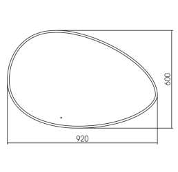 Фото Зеркало Azario Omega 92
