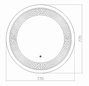 Зеркало Azario Меандр 77 , изображение 4