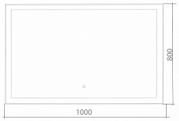 Изображение Зеркало Azario Сантана 100 с часами Зеркало Azario Сантана 100 с часами , изображение 4