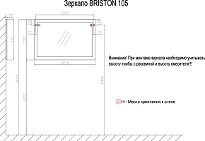 Фото Зеркало Azario Briston 105
