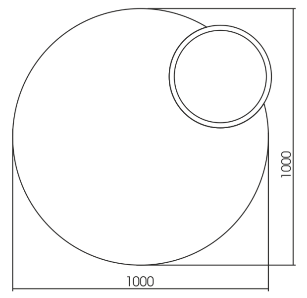 Зеркало Azario Satellit 100 , изображение 4