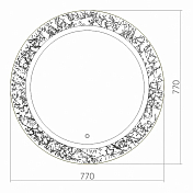 Изображение Зеркало Azario Лаго 77 Зеркало Azario Лаго 77 , изображение 4