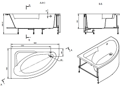 Акриловая ванна Roca Welna 160x100 L , изображение 5