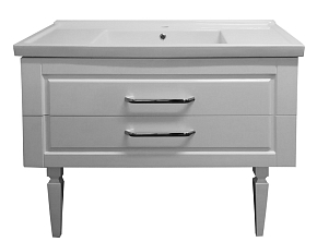 Фото Тумба с раковиной Azario Elegant 100 белая