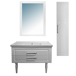 Фото Тумба с раковиной Azario Elegant 100 белая