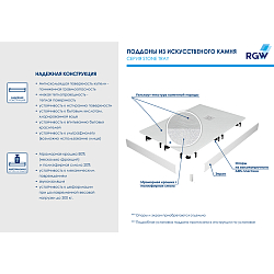 Фото Поддон для душа RGW Stone Tray ST-W 130x70