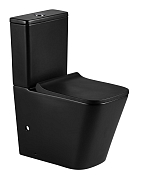 Изображение Унитаз-компакт Azario Quadro AZ2175MB безободковый Унитаз-компакт Azario Quadro AZ2175MB безободковый , изображение 1