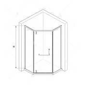 Душевой уголок RGW Hotel HO-084 100x100 , изображение 3