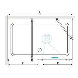 Фото Душевой уголок RGW Tornado TO-48B (TO-18B + Z-18B) 140x90