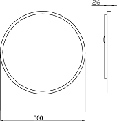 Изображение Зеркало Armadi Art Vallessi 80х80 Зеркало Armadi Art Vallessi 80х80 , изображение 3