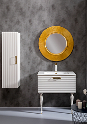 Фото Шкаф-пенал Armadi Art Vallessi Avantgarde Linea 35 белый, золото