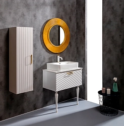 Фото Шкаф-пенал Armadi Art Vallessi Avantgarde Linea 35 белый, золото