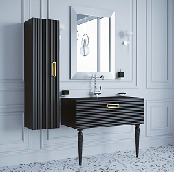 Фото Шкаф-пенал Armadi Art Vallessi Avantgarde Linea 35 черный, золото