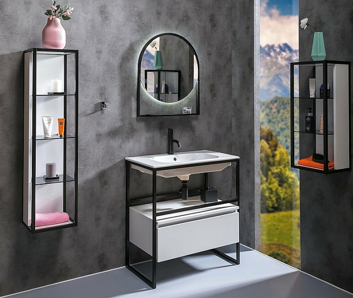 Шкаф-пенал Armadi Art Loft 30 белый открытый , изображение 4