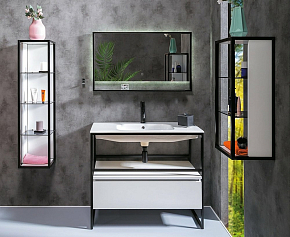 Фото Шкаф-пенал Armadi Art Loft 30 белый открытый