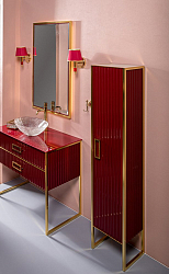 Фото Шкаф-пенал Armadi Art Monaco 35 R бордовый, золото