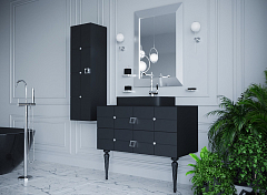 Изображение Шкаф-пенал Armadi Art Vallessi Avantgarde Piazza 35 черный, хром Шкаф-пенал Armadi Art Vallessi Avantgarde Piazza 35 черный, хром , изображение 5