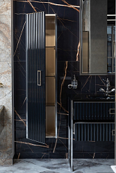 Фото Шкаф-пенал Armadi Art Monaco 35 черный, хром
