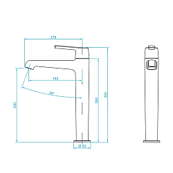 Фото Смеситель RGW Shower Panels SP-311G для раковины