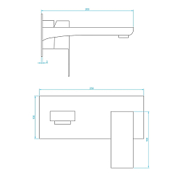 Фото Смеситель RGW Shower Panels SP-46 с внутренней частью, для раковины