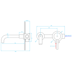 Фото Смеситель RGW Shower Panels SP-47 с внутренней частью, для раковины