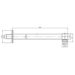 Фото Кронштейн для верхнего душа RGW Shower Panels SP-121B