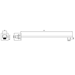 Фото Кронштейн для верхнего душа RGW Shower Panels SP-122