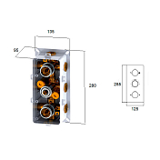 Термостат RGW Shower Panels SP-41 21140541-11 для ванны с душем , изображение 3