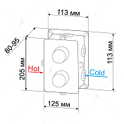 Термостат RGW Shower Panels SP-42 21140542-31 для ванны с душем , изображение 3