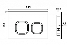 Кнопка смыва Esbano LPS-10GW , изображение 3