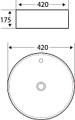 Раковина Esbano Topaz 40 см , изображение 3