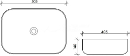 Изображение Раковина Esbano Martel 50 см Раковина Esbano Martel 50 см , изображение 3