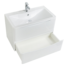 Фото Тумба под раковину BelBagno Acqua 80 подвесная, bianco lucido