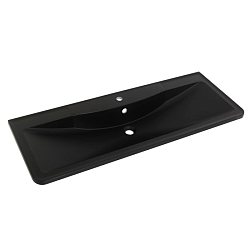 Фото Мебельная раковина BelBagno BB1200/455-LV-ART-ALR-NERO 120 см