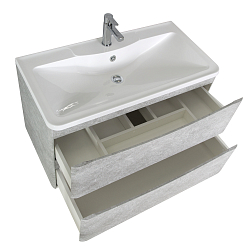 Фото Тумба под раковину BelBagno Acqua 90 подвесная, cemento verona grigio