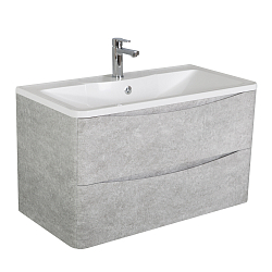Фото Тумба под раковину BelBagno Acqua 100 подвесная, cemento verona grigio