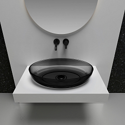 Фото Раковина Abber Kristall AT2801Onyx 60 см