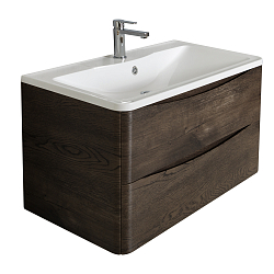 Фото Тумба под раковину BelBagno Acqua 80 подвесная, rovere nature grigio